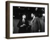 Dem. and Repub. Presidential Cands. John F. Kennedy and Richard M. Nixon Prior to 1st TV Debate-Paul Schutzer-Framed Photographic Print