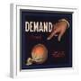 Demand Brand - Strathmore, California - Citrus Crate Label-Lantern Press-Framed Art Print