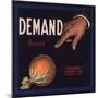 Demand Brand - Strathmore, California - Citrus Crate Label-Lantern Press-Mounted Art Print