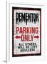 Dementor Parking Only  - Sign-null-Framed Art Print