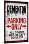 Dementor Parking Only  - Sign-null-Mounted Art Print