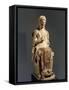 Demeter and Seated Kore Statue from Terravecchia Di Grammichele, Sicily, Italy-null-Framed Stretched Canvas