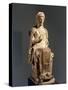 Demeter and Seated Kore Statue from Terravecchia Di Grammichele, Sicily, Italy-null-Stretched Canvas