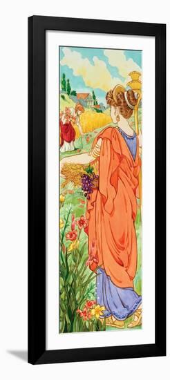 Demeter (Greek), Ceres (Roman), Mythology-Encyclopaedia Britannica-Framed Premium Giclee Print