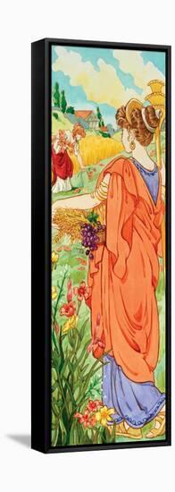Demeter (Greek), Ceres (Roman), Mythology-Encyclopaedia Britannica-Framed Stretched Canvas