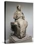 Demeter, Statue from Knidos, Asia Minor, c.350 BC-Greek-Stretched Canvas