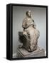 Demeter, Statue from Knidos, Asia Minor, c.350 BC-Greek-Framed Stretched Canvas