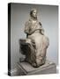 Demeter, Statue from Knidos, Asia Minor, c.350 BC-Greek-Stretched Canvas
