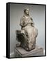 Demeter, Statue from Knidos, Asia Minor, c.350 BC-Greek-Framed Stretched Canvas