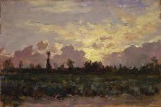 Golden Clouds, (Landscape at Dawn)-Demetrio Cosola-Art Print