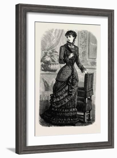 Demi-Evening Toilette, Fashion, 1882-null-Framed Giclee Print