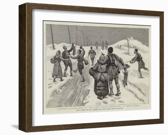 Demobilisation! Men of the First Class Returning to their Homes-Joseph Nash-Framed Giclee Print