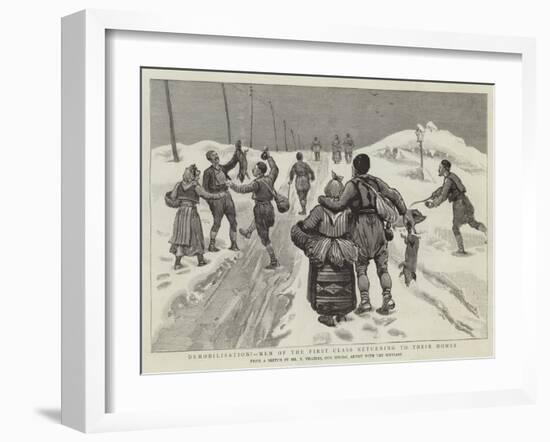 Demobilisation! Men of the First Class Returning to their Homes-Joseph Nash-Framed Giclee Print