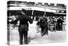 Demobilised French Soldiers Arriving at the Gare D'Austerlitz, Paris, 1945-null-Stretched Canvas