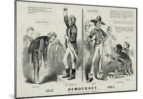 Democracy 1832 Political Art Print Poster-null-Mounted Poster