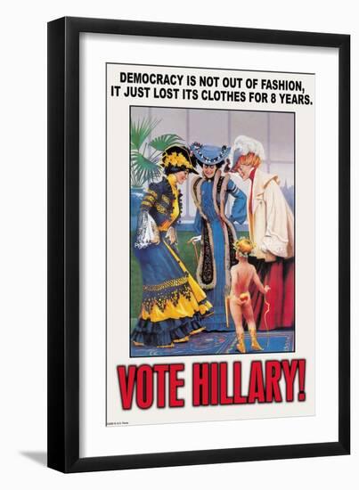 Democracy is Not Out of Fashion-null-Framed Art Print