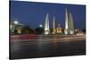 Democracy Monument at dusk, Bangkok, Thailand, Southeast Asia, Asia-Frank Fell-Stretched Canvas