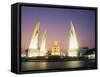 Democracy Monument at Night, Banglamphu, Bangkok, Thailand, Southeast Asia, Asia-Richard Nebesky-Framed Stretched Canvas