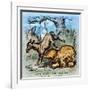 Democrat Donkey, 1870-Thomas Nast-Framed Giclee Print