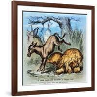 Democrat Donkey, 1870-Thomas Nast-Framed Giclee Print