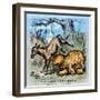 Democrat Donkey, 1870-Thomas Nast-Framed Premium Giclee Print