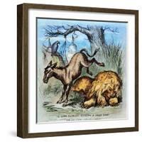 Democrat Donkey, 1870-Thomas Nast-Framed Giclee Print