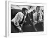 Democrat George Mcgovern with Aide on Plane During His Presidential Campaign-null-Framed Photographic Print