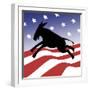 Democrat Silhouette-Linda Braucht-Framed Giclee Print