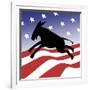 Democrat Silhouette-Linda Braucht-Framed Giclee Print