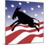 Democrat Silhouette-Linda Braucht-Mounted Giclee Print