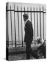 Democratic Candidate For New York Senator, Robert F. Kennedy with Dogs at Gracie Mansion-John Loengard-Stretched Canvas