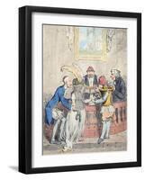 Democratic Levelling: Alliance a La Francaise-James Gillray-Framed Giclee Print