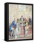 Democratic Levelling: Alliance a La Francaise-James Gillray-Framed Stretched Canvas