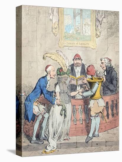 Democratic Levelling: Alliance a La Francaise-James Gillray-Stretched Canvas