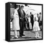 Democratic Presidental Nominee John Kennedy Says Goodbye to His Family-null-Framed Stretched Canvas