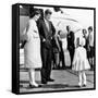 Democratic Presidental Nominee John Kennedy Says Goodbye to His Family-null-Framed Stretched Canvas