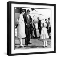 Democratic Presidental Nominee John Kennedy Says Goodbye to His Family-null-Framed Photo