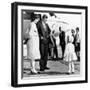 Democratic Presidental Nominee John Kennedy Says Goodbye to His Family-null-Framed Photo