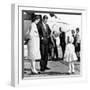 Democratic Presidental Nominee John Kennedy Says Goodbye to His Family-null-Framed Photo