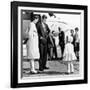 Democratic Presidental Nominee John Kennedy Says Goodbye to His Family-null-Framed Photo