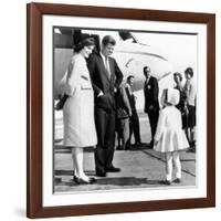 Democratic Presidental Nominee John Kennedy Says Goodbye to His Family-null-Framed Photo