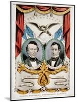 Democratic Presidential Campaign Banner, 1852-American School-Mounted Giclee Print