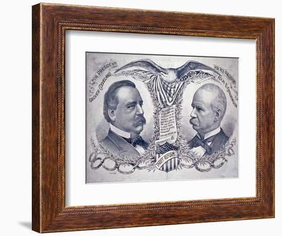 Democratic presidential campaign poster, 1892-American School-Framed Giclee Print