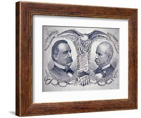 Democratic presidential campaign poster, 1892-American School-Framed Giclee Print