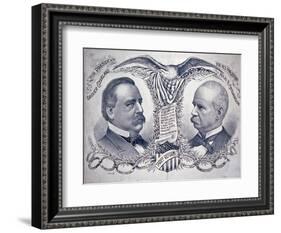 Democratic presidential campaign poster, 1892-American School-Framed Giclee Print