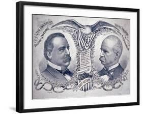 Democratic presidential campaign poster, 1892-American School-Framed Giclee Print