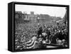 Democratic Presidential Candidate, Franklin Roosevelt, Speaks to Crowd of 10,000, Butte, Montana-null-Framed Stretched Canvas