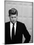 Democratic Presidential Candidate John F. Kennedy During Famed Kennedy Nixon Televised Debate-Paul Schutzer-Mounted Photographic Print