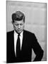 Democratic Presidential Candidate John F. Kennedy During Famed Kennedy Nixon Televised Debate-Paul Schutzer-Mounted Photographic Print