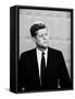 Democratic Presidential Candidate John F. Kennedy During Famed Kennedy Nixon Televised Debate-Paul Schutzer-Framed Stretched Canvas